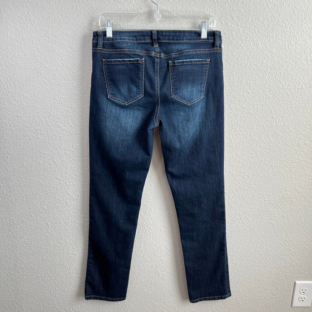 Numero Skinny Leg Jeans Women's 29 Mid Rise Stretch Denim Ankle Dark Wash - Picture 3 of 6
